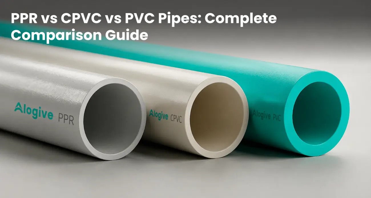 PPR vs CPVC vs PVC Pipes Comparison Guide