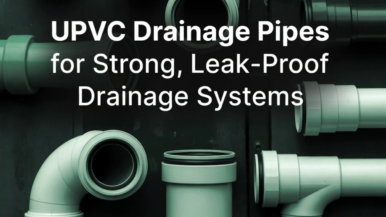 upvc drainage pipes systems